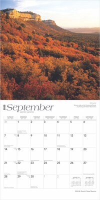 2025 BrownTrout New Mexico Wild & Scenic 12" x 12" Monthly Square Wall Calendar (9781975475406)