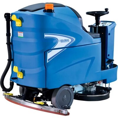 Global Industrial Auto Ride-On Floor Scrubber, 40 Cleaning Path (641750)