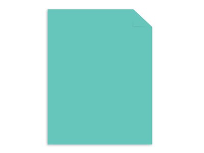 Astrobrights Punchy Pastel Cardstock, 8.5 x 11, 65 lb. Breezy Blue, 100 Sheets (91784)