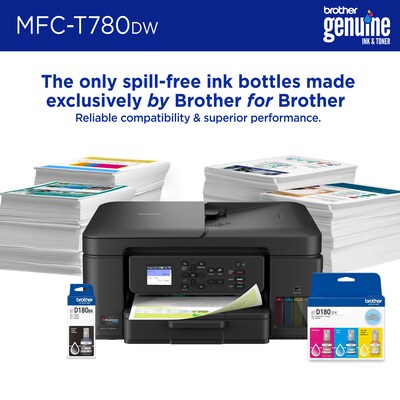Brother INKvestment Tank MFC-T780DW Wireless Color All-In-One Supertank Inkjet Printer, Best for Home Office