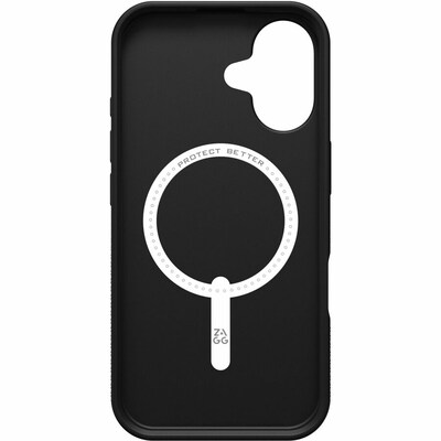 Zagg Luxe Snap MagSafe Phone Case for iPhone 16, Shock Absorbing, Black (702315006)