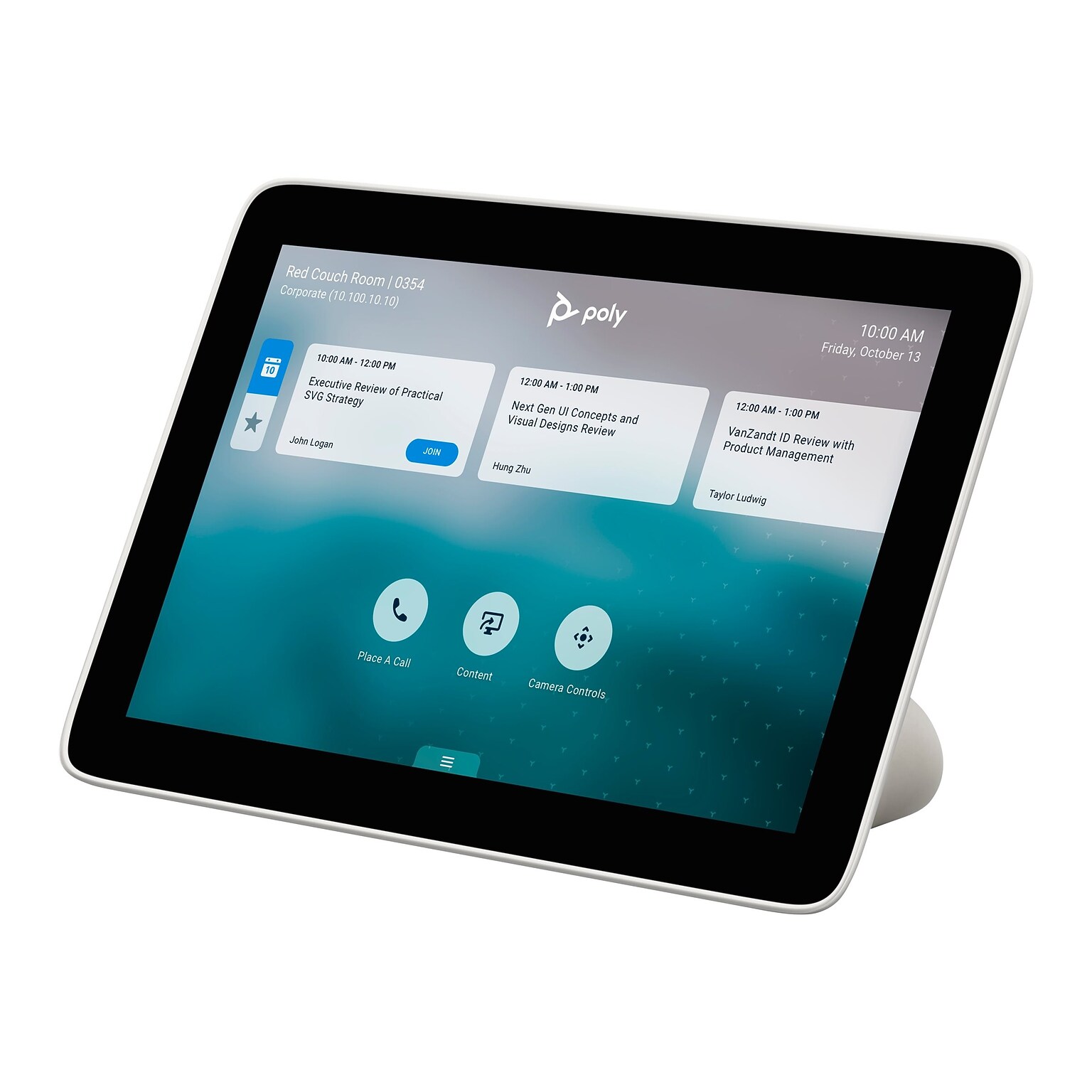 Poly TC8 Touch Controller, White (875J0AA#ABA)