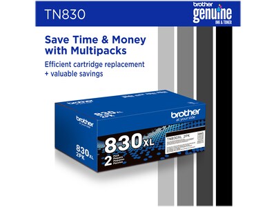 Brother TN830 Black Standard Yield Toner Cartridge