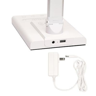 Excello Global Products Wellness Series LED Desk Lamp, 16", White (EGP-DL-10-WHT)