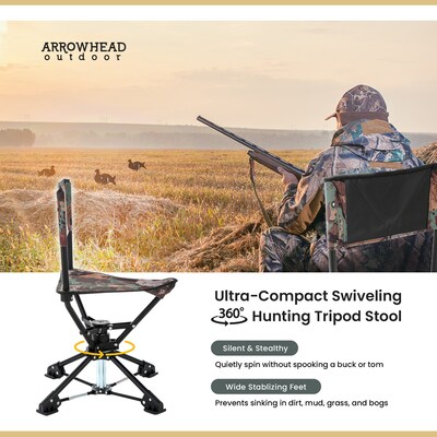 Arrowhead Outdoor 360-Swiveling Outdoor Chair, Camouflage (TSRTKKS0342U)
