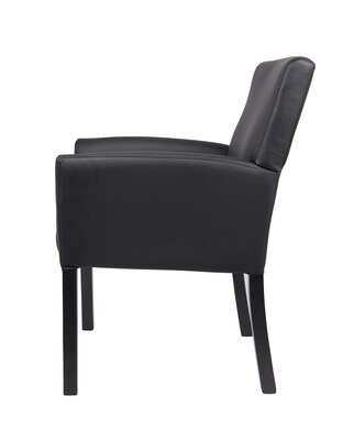 Boss Office Products Vinyl Guest Chair, Black (B639-BK)