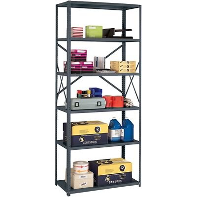 Edsal® 36-Wide Commercial-Grade Open Shelving; 15 Shelves, 6-Shelf