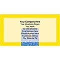 Full-Color Advertising Labels; Yellow Person, 4x2