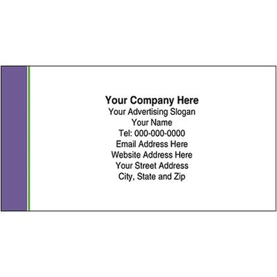 Full-Color Advertising Labels; Green and Yellow Notebooks, 4x2