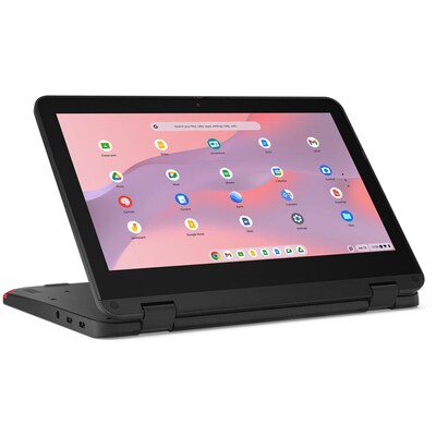Lenovo 500e Chromebook Gen 4s 11.6" LCD 2-in-1 Touchscreen Chromebook, Intel N100, 3.4GHz, 8GB RAM, eMMC 64GB, ChromeOS, Gray