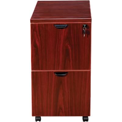 Boss Mahogany File/File Mobile Pedestal