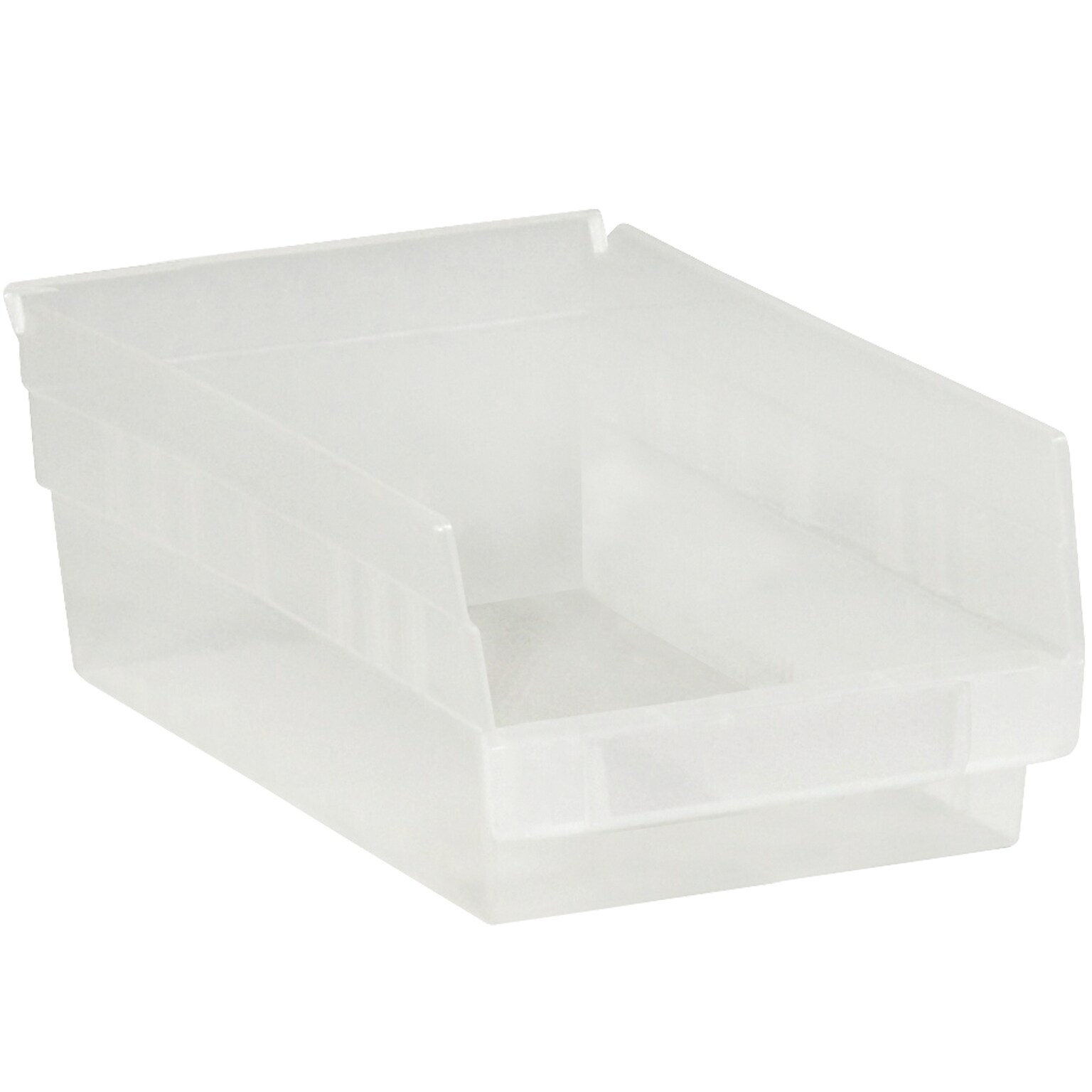 Quill Brand 11 5/8 x 8 3/8 x 4 Plastic Shelf Bin, Clear, 20/Case (BINPS104CL)