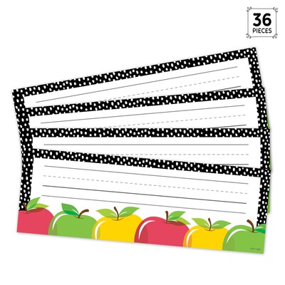 Creative Teaching Press Apple Time School Name Plates, 9.5 x 3.25, 36/Pack, 3 Packs/Bundle (CTP110
