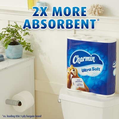 Charmin Ultra Soft Toilet Paper Mega Roll, 244 Sheets Per Roll, 18 Count