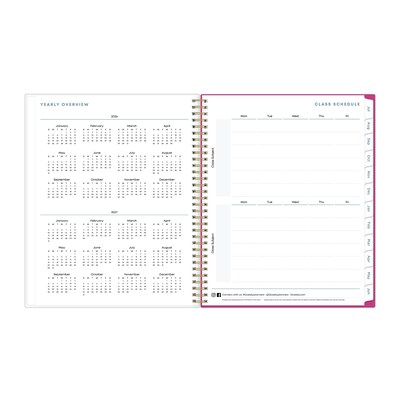 2026-2027 Blue Sky Star Confetti 8.5" x 11" Academic Weekly & Monthly Planner, Plastic Cover (136609-A27)