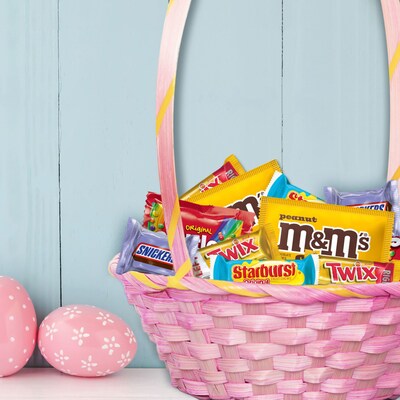 Mars Easter Basket Stuffers Miniatures Milk Chocolate and Fruity Candy Variety Bag, 75.5 oz., 185/Pieces (220-02580)