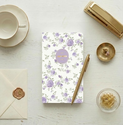 2027-2028 Blue Sky 3.625" x 6.125" Monthly Planner, Purple/White (164254)