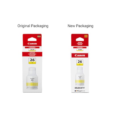 Canon GI-26 Yellow High Yield Ink Cartridge Refill (4423C001)