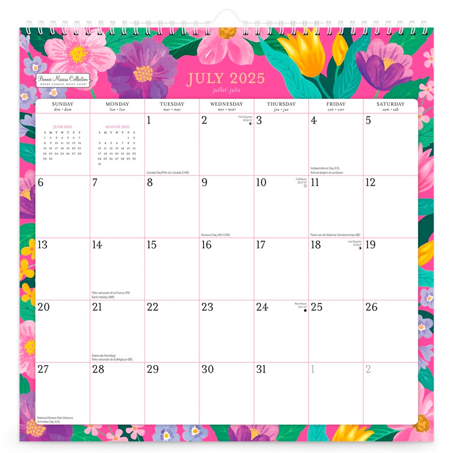 2025-2026 Plato Bonnie Marcus 12 x 12 Academic Monthly Wall Calendar (9798330700141)