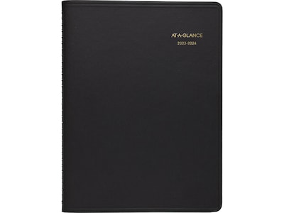 2023-2024 AT-A-GLANCE 8.25 x 11 Academic Weekly Appointment Book Planner, Black (70-957-05-24)