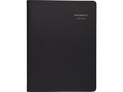 2023-2024 AT-A-GLANCE 8.25 x 11 Academic Weekly Appointment Book Planner, Black (70-957-05-24)