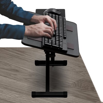 Uncaged Ergonomics KT3 Adjustable Standing Keyboard Stand and Mouse Tray, Black (KT3-B)