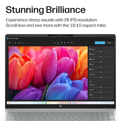 HP OmniBook 3 16" Laptop, Copilot+ PC, AMD Ryzen AI 7 445, 16GB RAM, 512GB SSD, +19 Hour Battery, Windows 11 Home