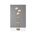 Adesso Bianca 63 Antique Brass Floor Lamp with 3 Globe Shades (4023-21)
