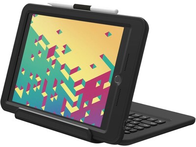 Zagg Rugged Pro Connect 10.2 Case and Keyboard for iPad Gen 9/Gen 8/Gen 7, Black (103109019)