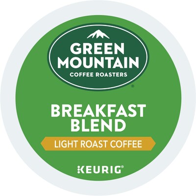 Green Mountain Breakfast Blend Coffee Keurig® K-Cup® Pods, Light Roast, 96/Carton (6520)