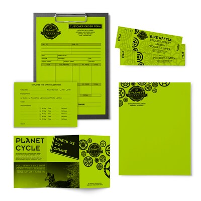 Astrobrights 24 lb. Cardstock Paper, 8.5" x 11", Terra Green, 500 Sheets/Ream (22581)