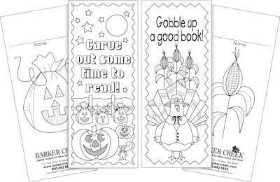 Barker Creek Color Me! Celebrate the Year Bookmark Set, Black/White, 240/Pack (BC3575)