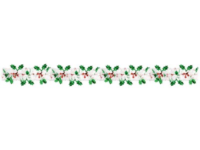 Amscan Holly & Berries Christmas Garland, Multicolor, 2/Pack (220458)