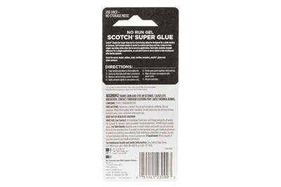 Scotch Single Use Super Glue, 0.17 oz., Clear, 4/Pack (AD119)