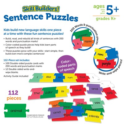 Learning Resources Skill Builders! Sentence Puzzles (LER6083)