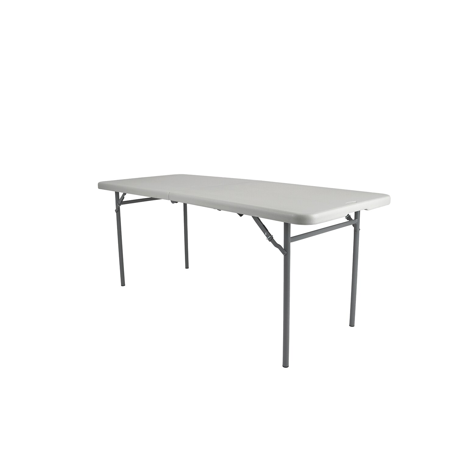 National Public Seating CMFIH Series 30 x 72 Fold-In-Half Folding Table, Grey (CMFIH3072)