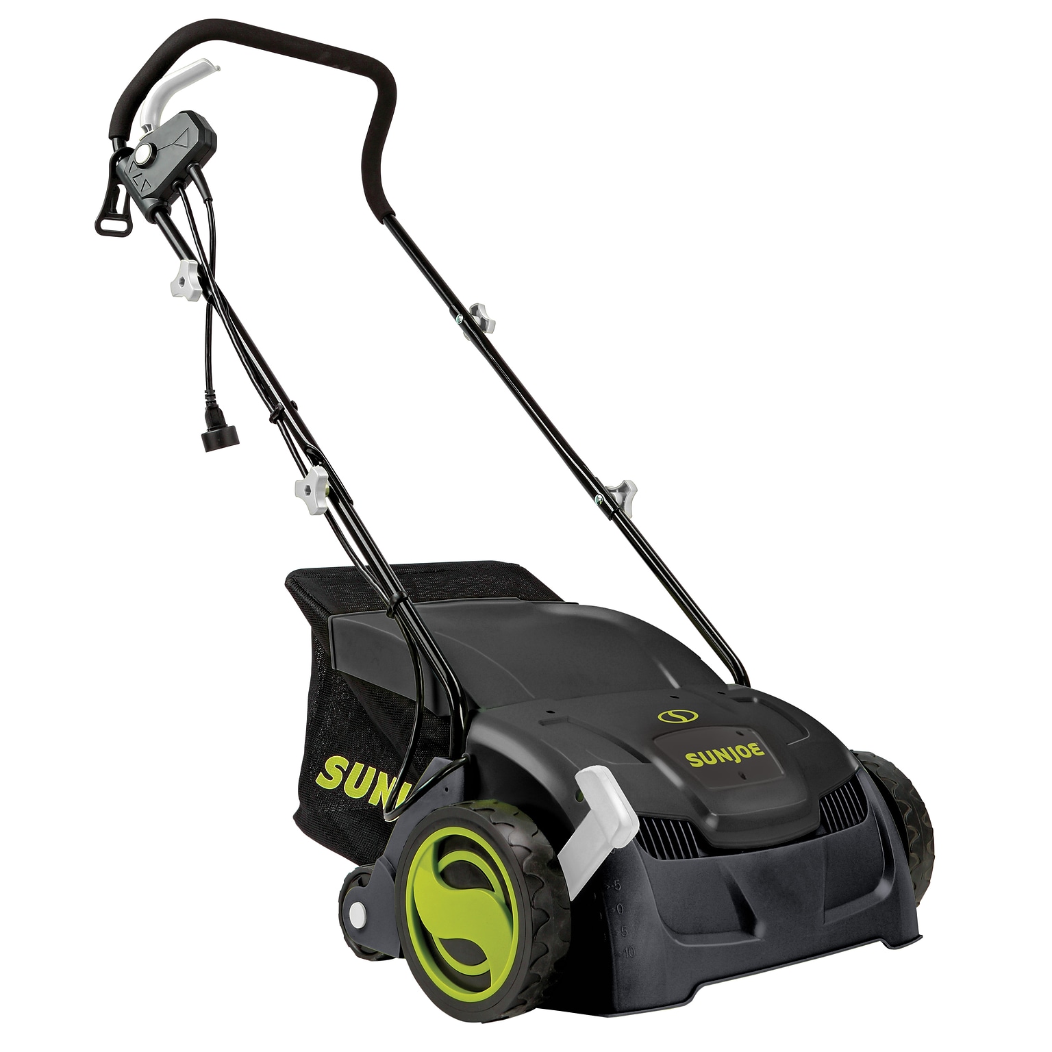 Sun Joe 13-Inch 12-Amp Electric Scarifier and Lawn Dethatcher w/ Collection Bag (AJ801E)