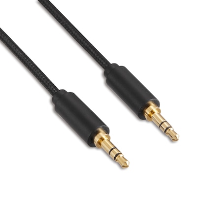 NXT Technologies™ 4 ft. 3.5mm to 3.5mm Audio Cable, Male-Male, Black (NX60468)