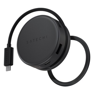 Satechi OntheGo 7-in-1 Multiport Universal Docking Station for Laptops, Space Black (ST-POTG7C)
