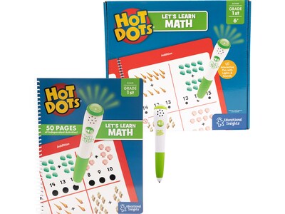 Educational Insights Hot Dots Let's Learn Math Workbook Set (2448)