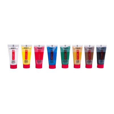Talens Art Creation Acrylic Paint, Assorted Colors, 12mL, 8/Set, 2 Sets/Bundle (TLN9021808M-2)