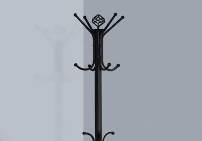 Monarch Specialties Inc. Coat Tree, Black, Metal (I 2019)