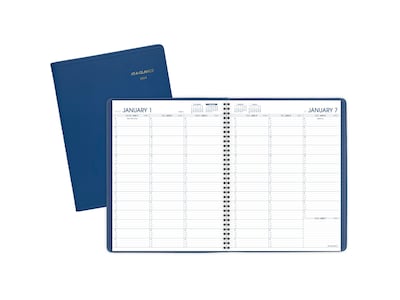 2024 AT-A-GLANCE Fashion 8.25" x 11" Weekly Appointment Book, Blue (70-940-20-24)