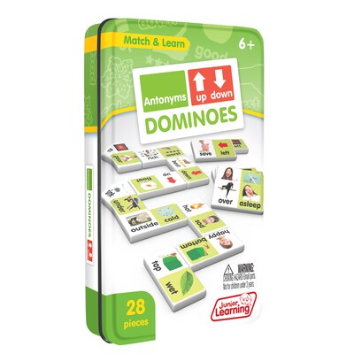 Junior Learning Antonyms Match & Learn Dominoes, Pack of 2 (JRL666-2)