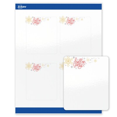 Avery Rectangle Multipurpose Labels, 4 x 3-1/3, White, 40/Pack (19479370429)