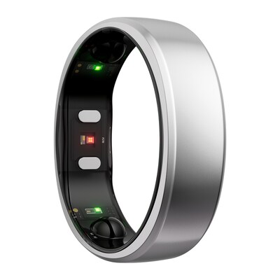 RingConn Gen 2 Ultra-Thin Smart Ring - Size Before You Buy - Size 8, Future Silver (123030801)