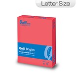 Quill Brand® Brights Multipurpose Paper, 20 lbs., 8.5 x 11, Red, 500 Sheets/Ream (722441)
