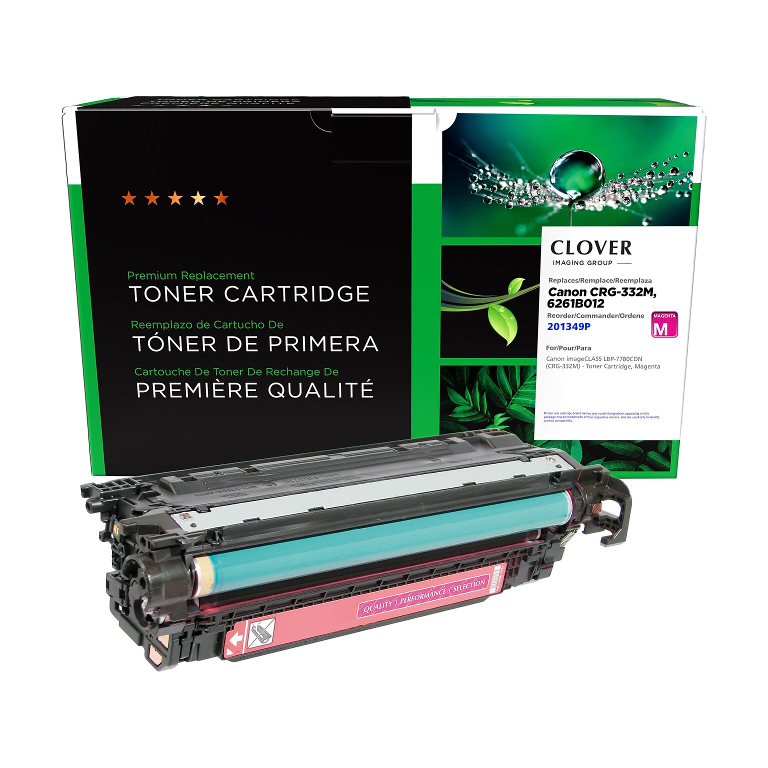 Clover Imaging Group Remanufactured Magenta Standard Yield Toner Cartridge Replacement for Canon CRG-332M (6261B012AA)