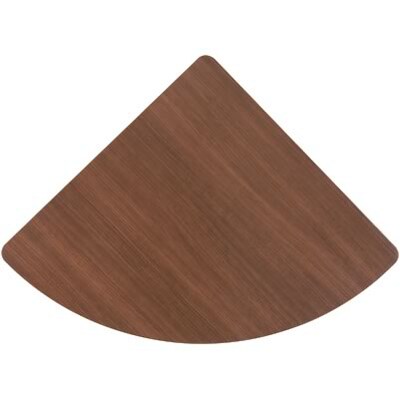 Bush Business Furniture Cubix® Collection in Sienna Walnut/Bronze Finish, Corner Connector, Installed (WC25529FA)