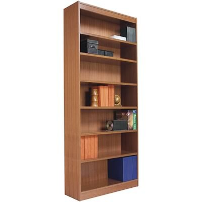 Alera® Square Corner Bookcase in Medium Oak Finish; 7-Shelves